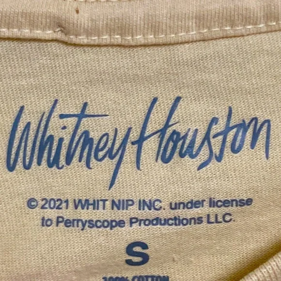 Whitney Houston crop Top T-Shirt - Picture 3 of 5